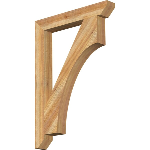 Ekena Millwork Westlake Slat Rough Sawn Bracket, Western Red Cedar, 4"W x 30"D x 42"H BKT04X30X42WTL06RWR - main